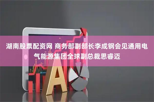湖南股票配资网 商务部副部长李成钢会见通用电气能源集团全球副总裁思睿迈