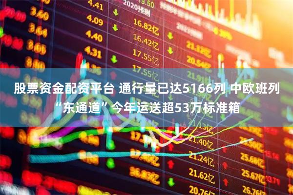 股票资金配资平台 通行量已达5166列 中欧班列“东通道”今年运送超53万标准箱